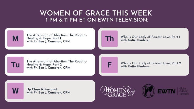 Watch on EWTN this week